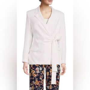 AREA STARS White Kaylin Wrap Jacket Size X-Small NWT